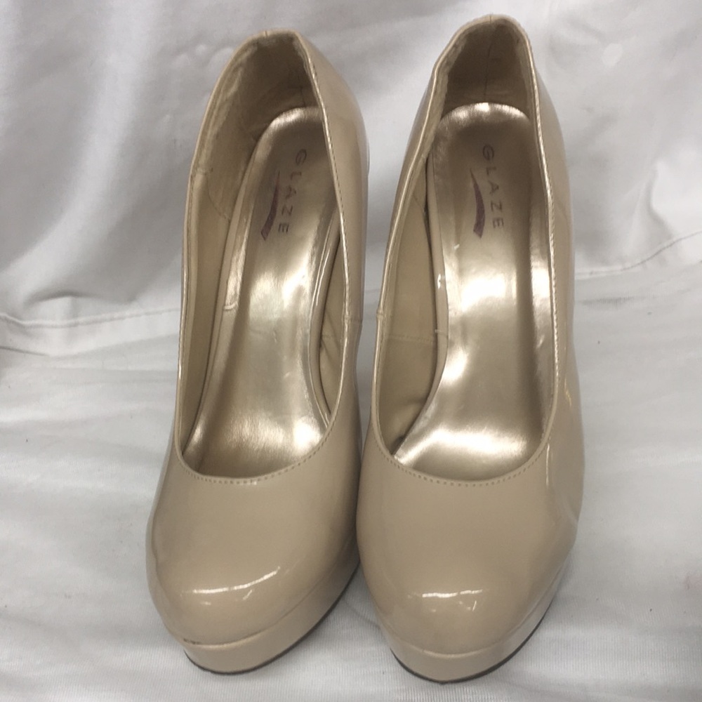 Glaze platform heels ladies sz 10